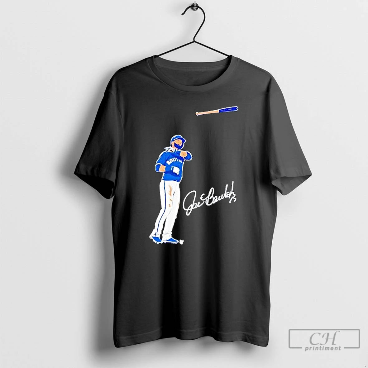 Premium Jose Bautista Baseball Player The Bat Flip Signature T Shirts Hoodie, Sweatshirt | InkNestWear.com