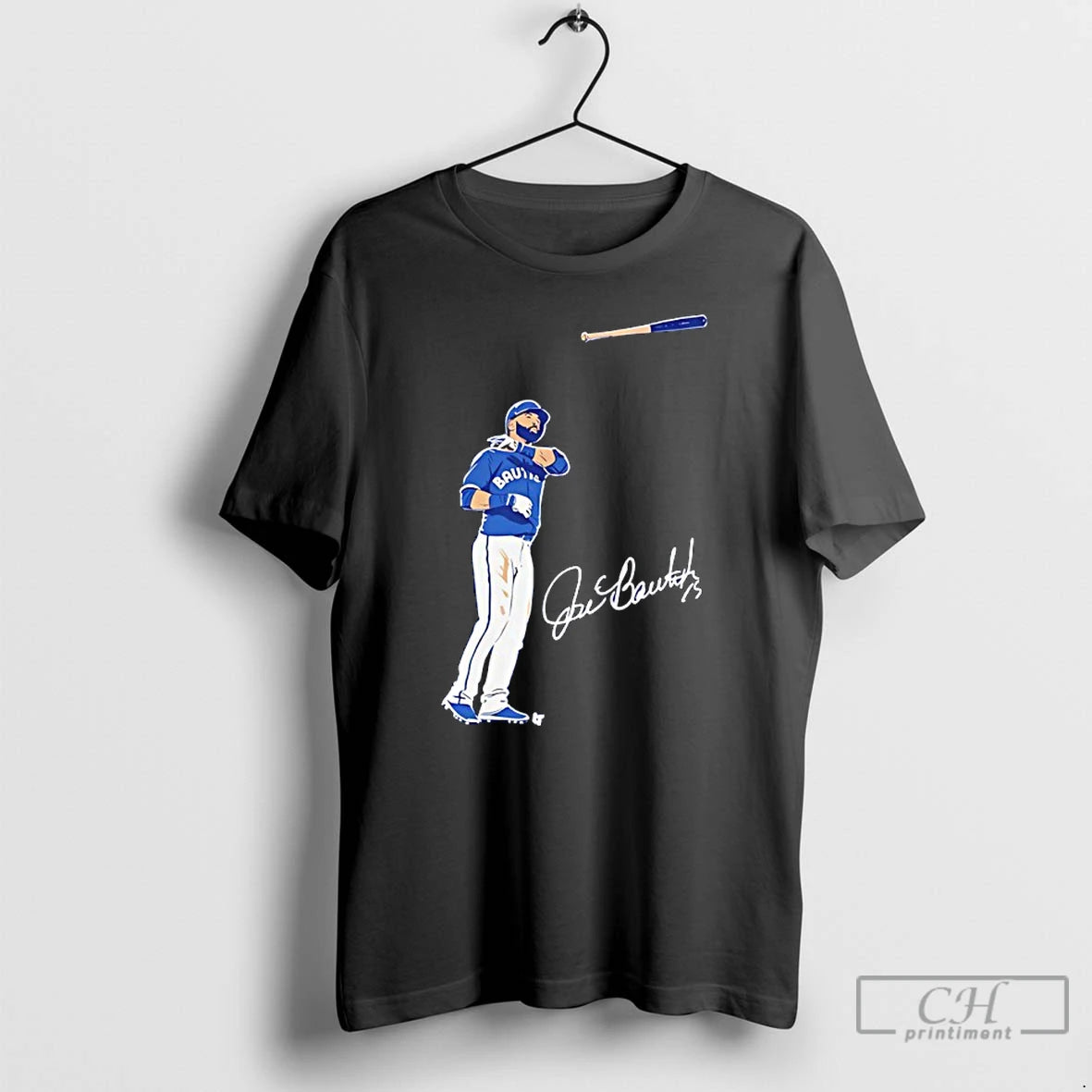 Premium Jose Bautista The Bat Flip Toronto Blue Jays Autographed T Shirts Hoodie, Sweatshirt | InkNestWear.com