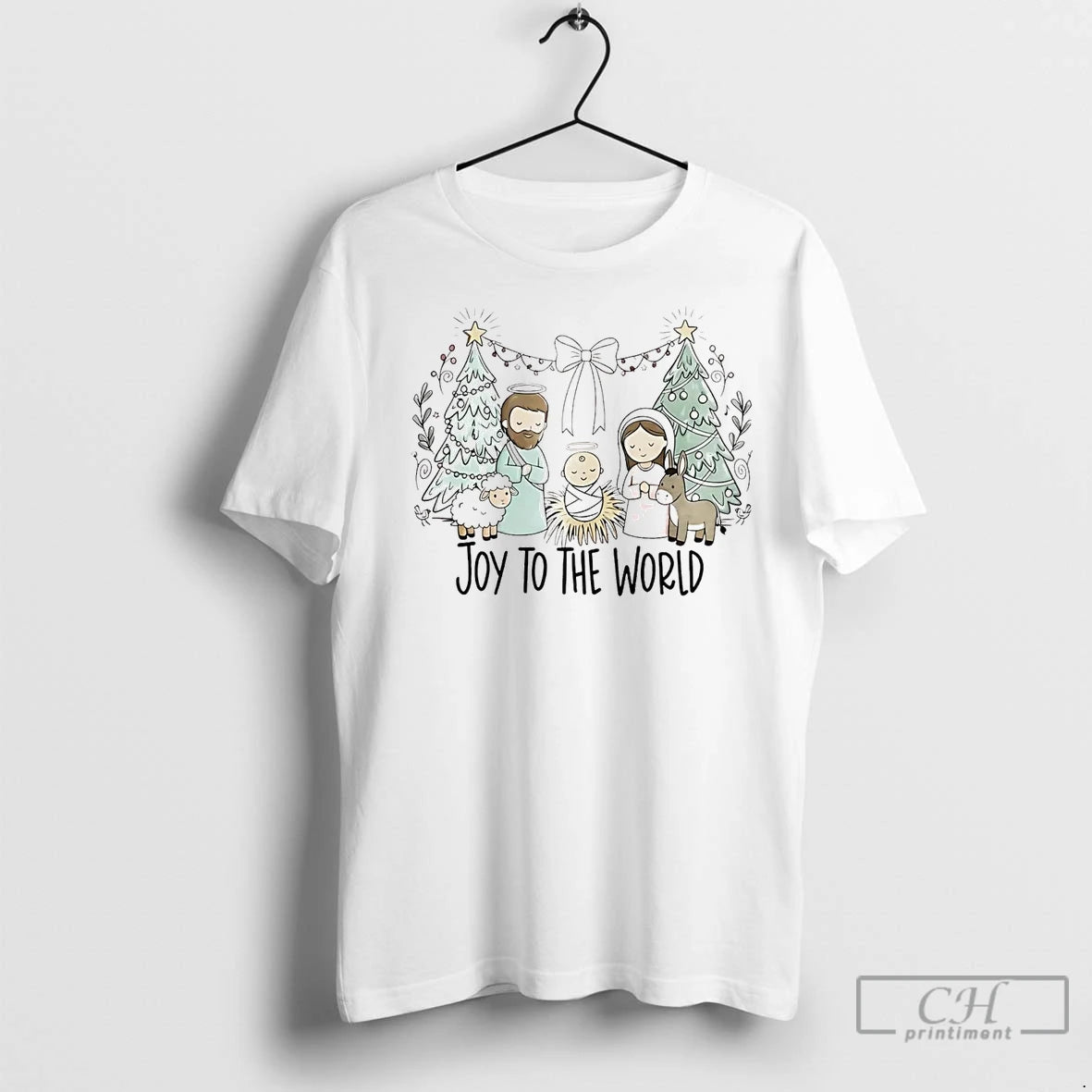 Premium Joy To The World Christmas T-Shirts, Hoodie, Sweatshirt | InkNestWear.com