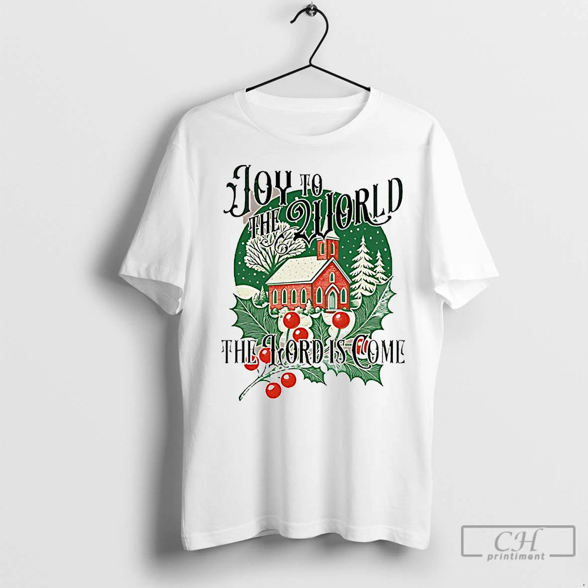 Premium Joy To The World The Lord Is Come Christmas T-Shirts, Hoodie, Sweatshirt | InkNestWear.com