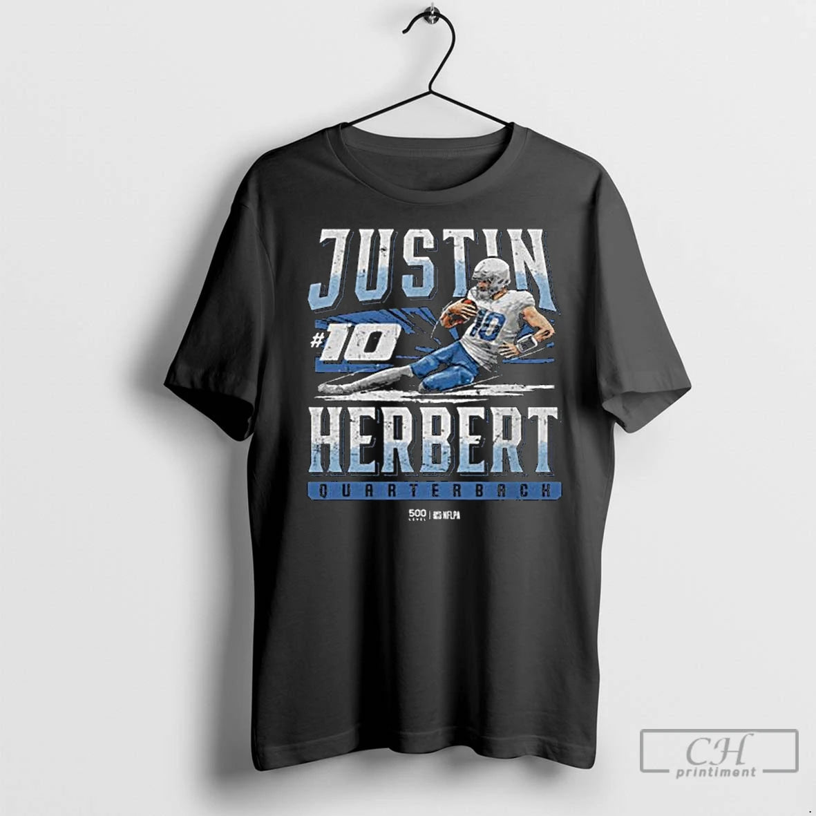 Premium Justin Herbert Los Angeles C Slide Long Sleve T-Shirts, Hoodie, Sweatshirt | InkNestWear.com
