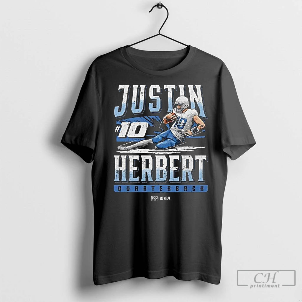 Premium Justin Herbert Quarterback Los Angeles C Slide Long Sleve T-Shirts, Hoodie, Sweatshirt | InkNestWear.com