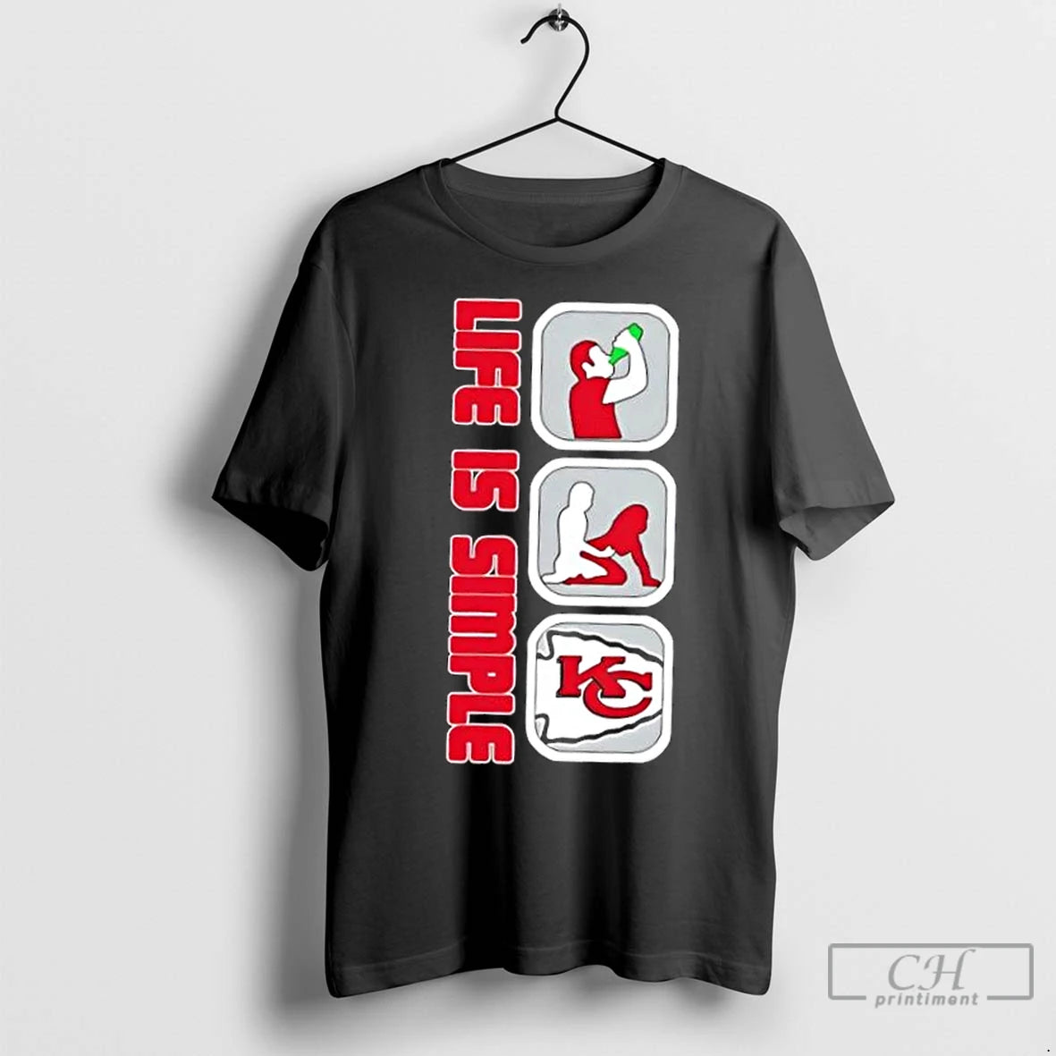 Premium Kansas City Chiefs Football Life Is Simple T-Shirts, Hoodie, Sweatshirt | InkNestWear.com