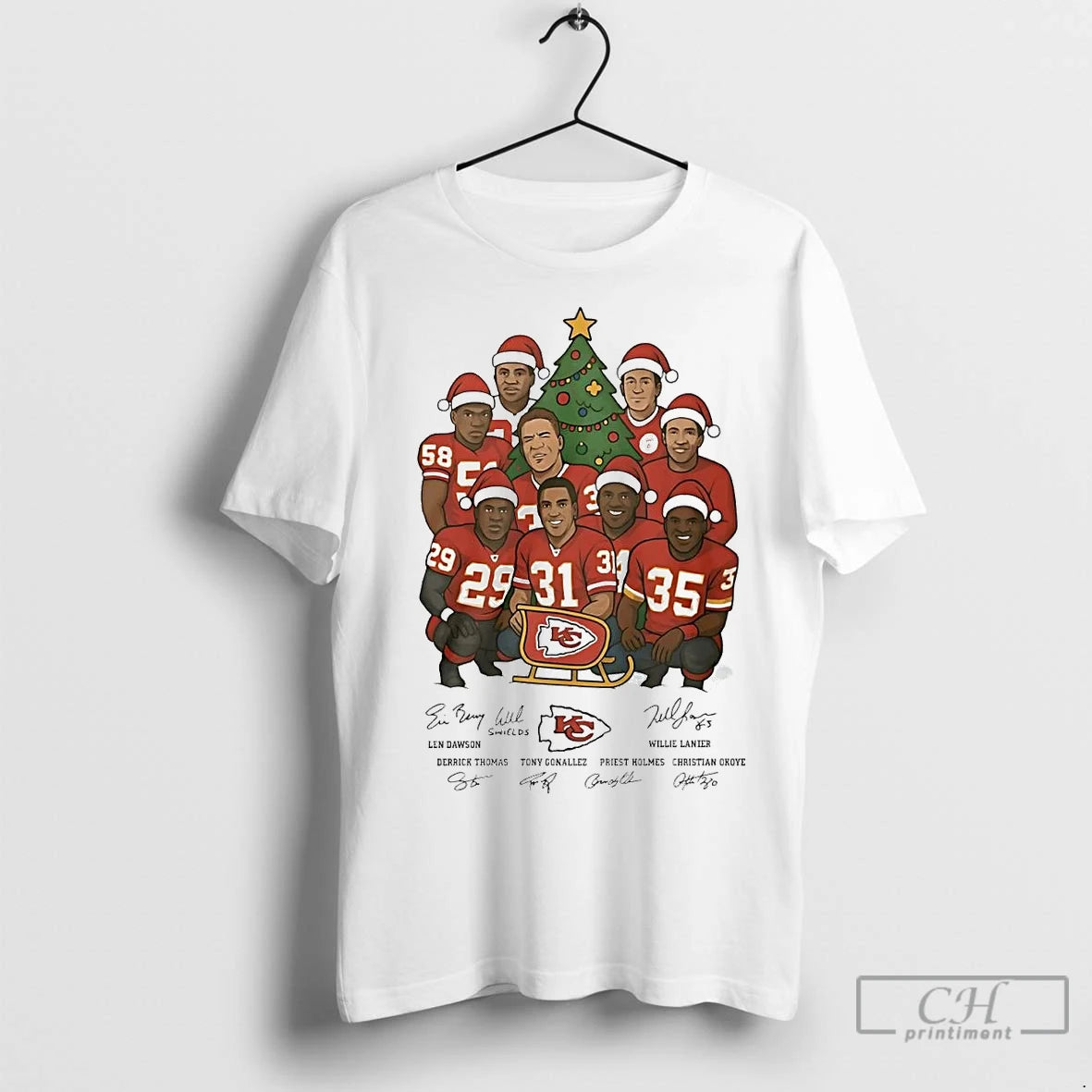 Premium Kansas City Chiefs Signatures Under Christmas Tree T-Shirts, Hoodie, Sweatshirt | InkNestWear.com