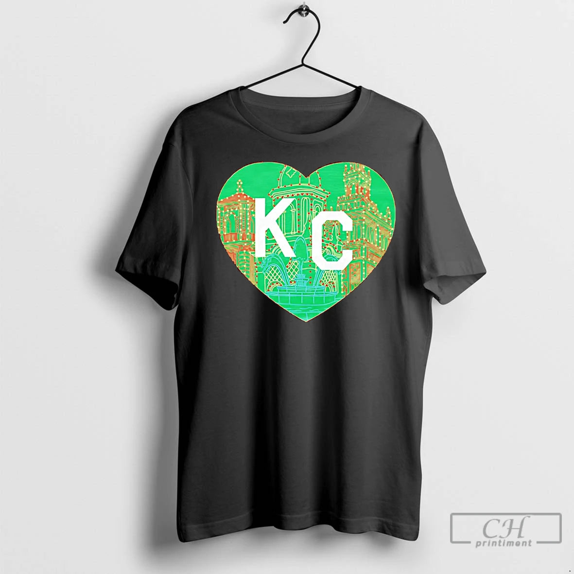 Premium Kansas City Heart Plaza Lights Christmas T-Shirts, Hoodie, Sweatshirt | InkNestWear.com
