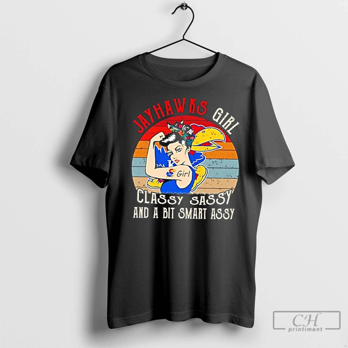 Premium Kansas Jayhawks Girl Classy Sassy And A Bit Smart Assy T-Shirts, Hoodie, Sweatshirt | InkNestWear.com