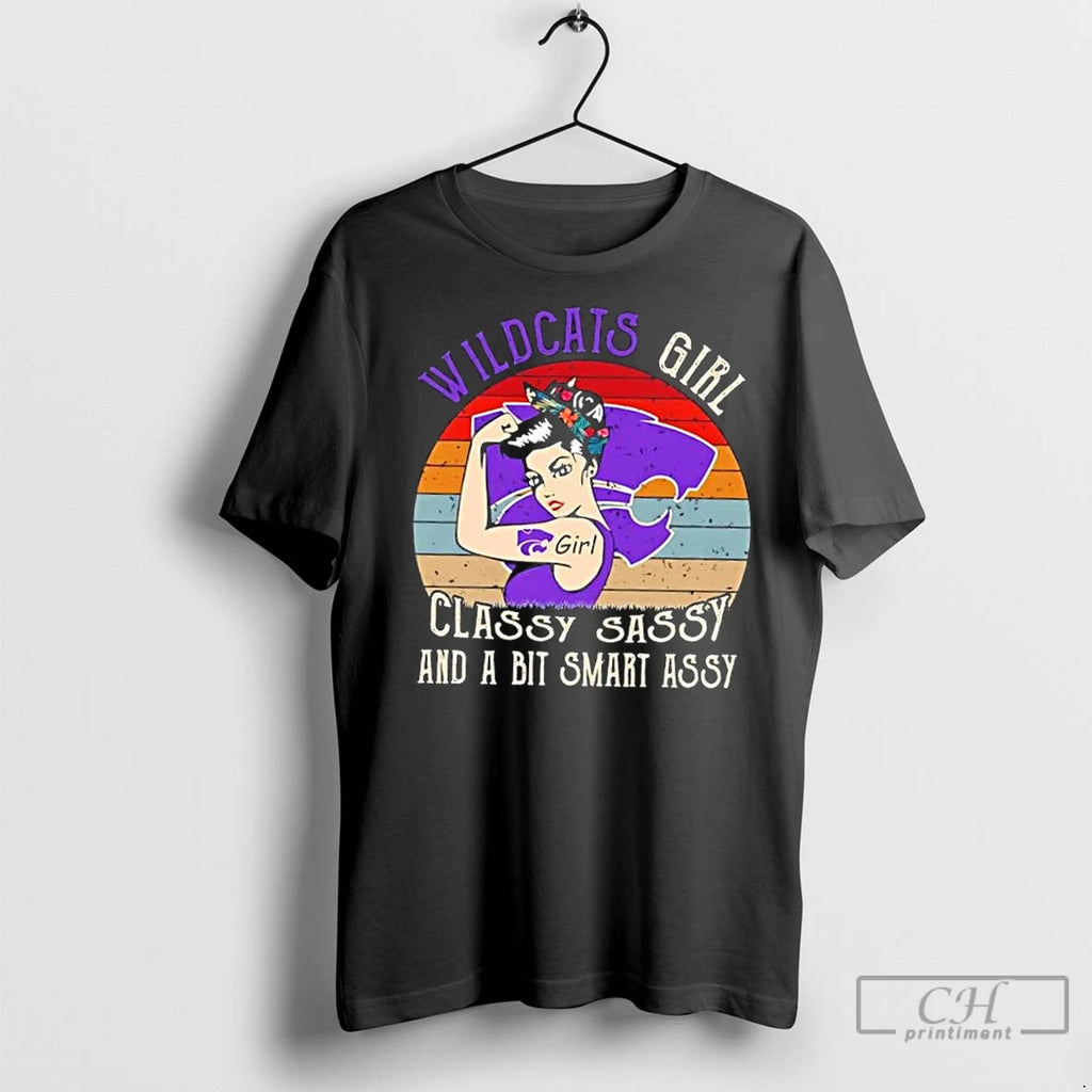 Premium Kansas State Wildcats Girl Classy Sassy And A Bit Smart Assy T-Shirts, Hoodie, Sweatshirt | InkNestWear.com