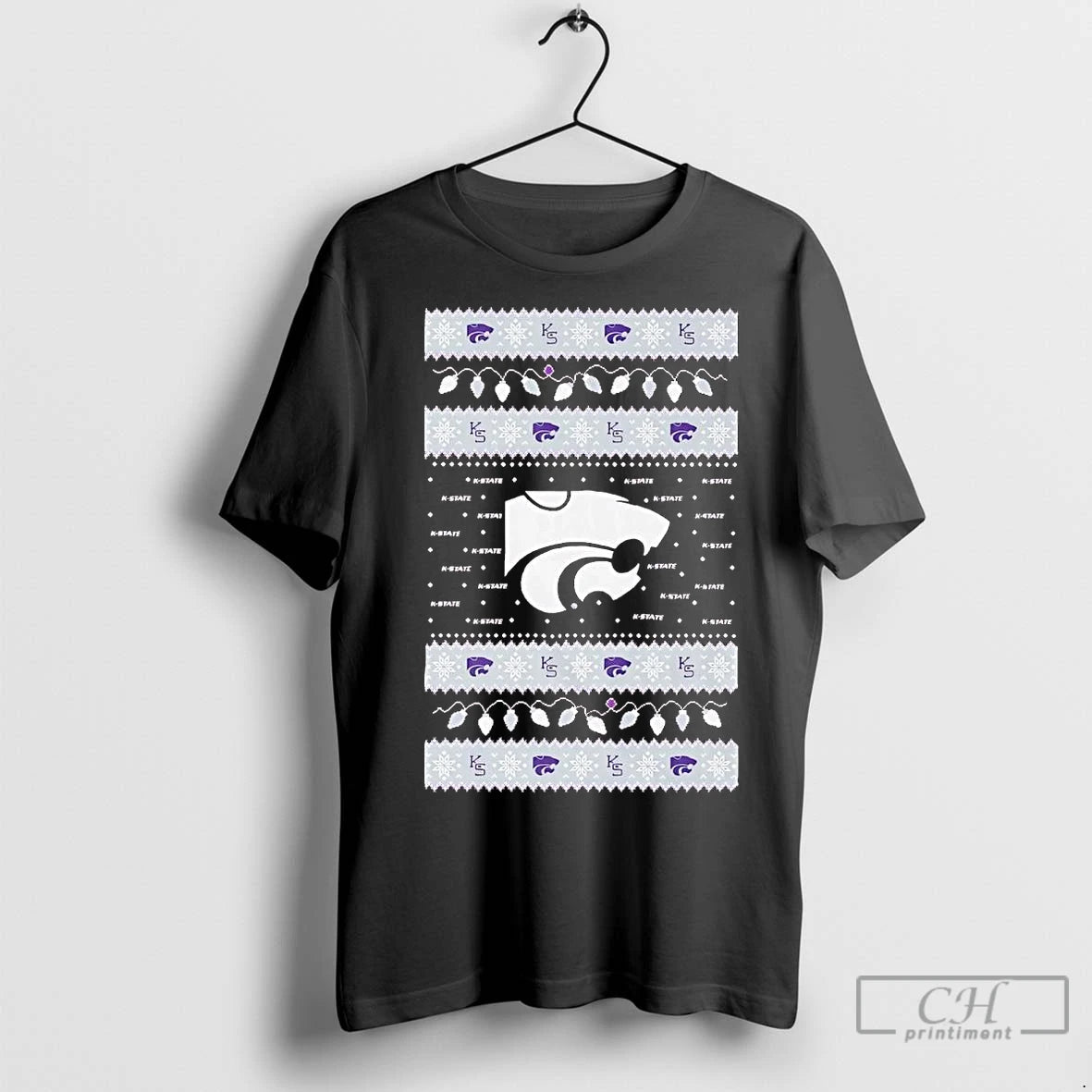 Premium Kansas State Wildcats Ugly Christmas Light T-Shirts, Hoodie, Sweatshirt | InkNestWear.com
