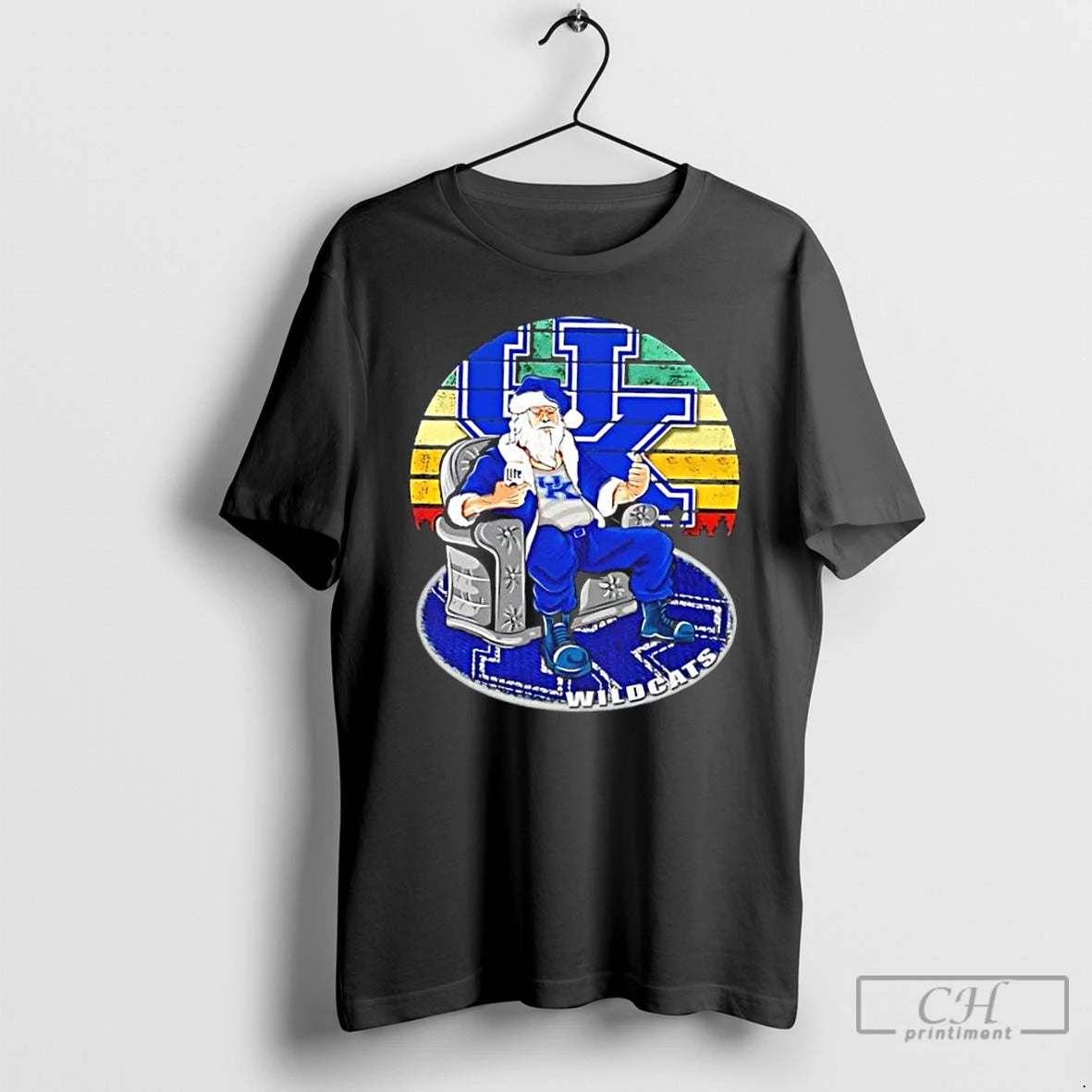 Premium Kentucky Wildcats X Santa Claus Christmas Vintage T Shirts Hoodie, Sweatshirt | InkNestWear.com