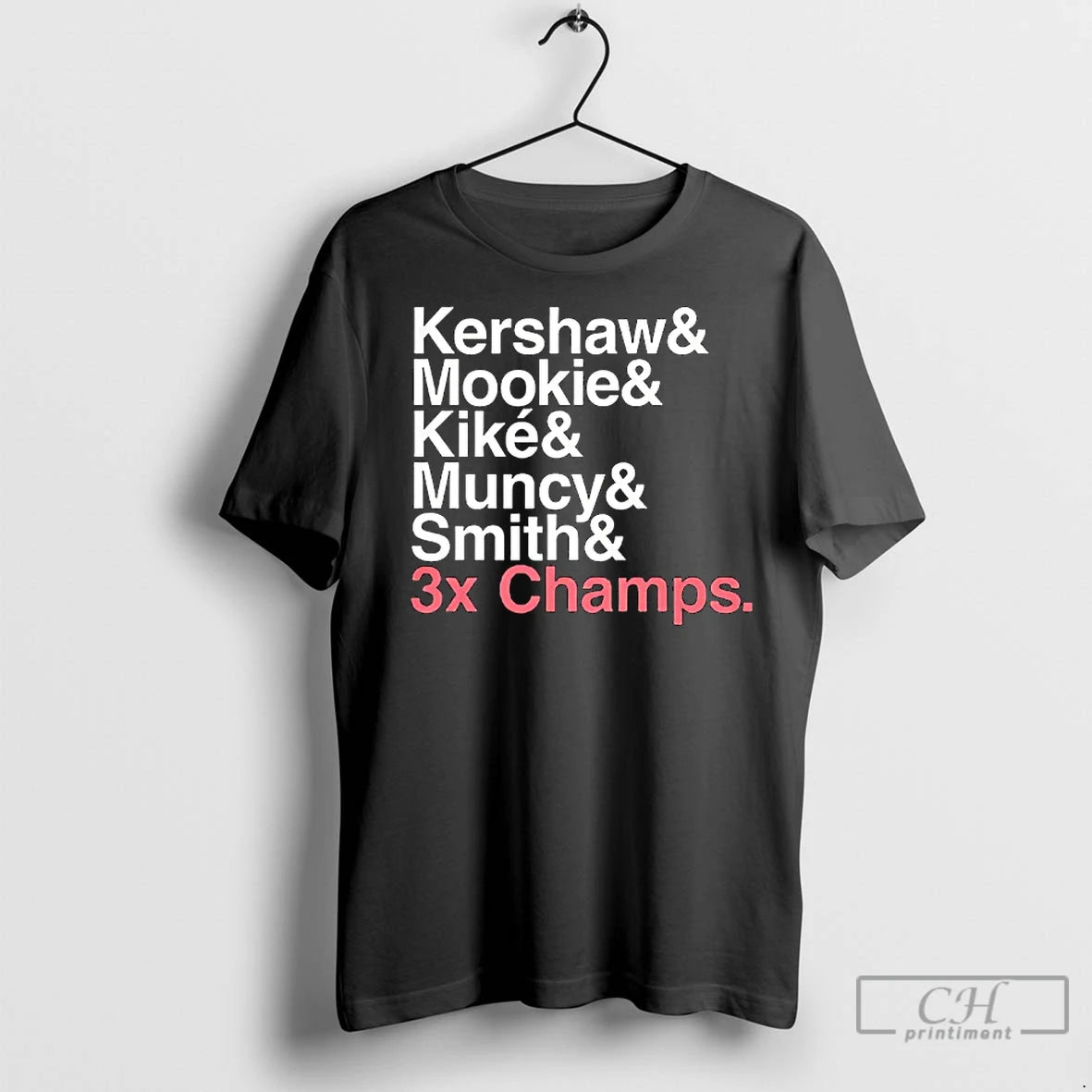 Premium Kershaw And Mookie And Kike And Muncy And Smith Los Angeles Dodgers 3 Time T-Shirts, Hoodie, Sweatshirt