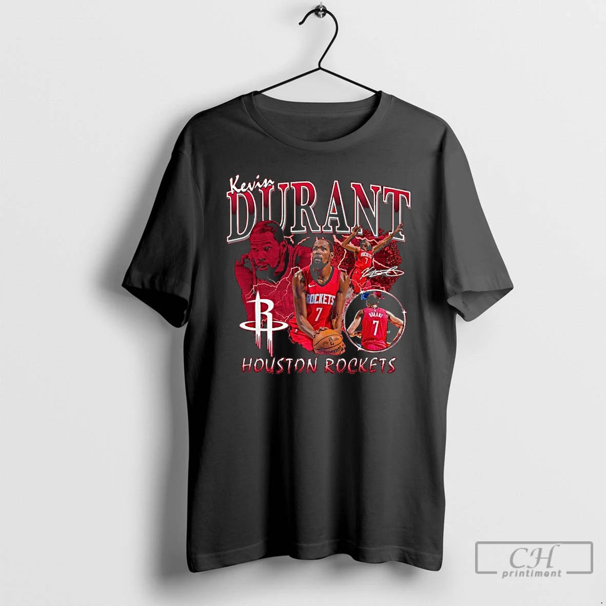 Premium Kevin Durant Houston Rockets Player Collage T-Shirts, Hoodie, Sweatshirt | InkNestWear.com