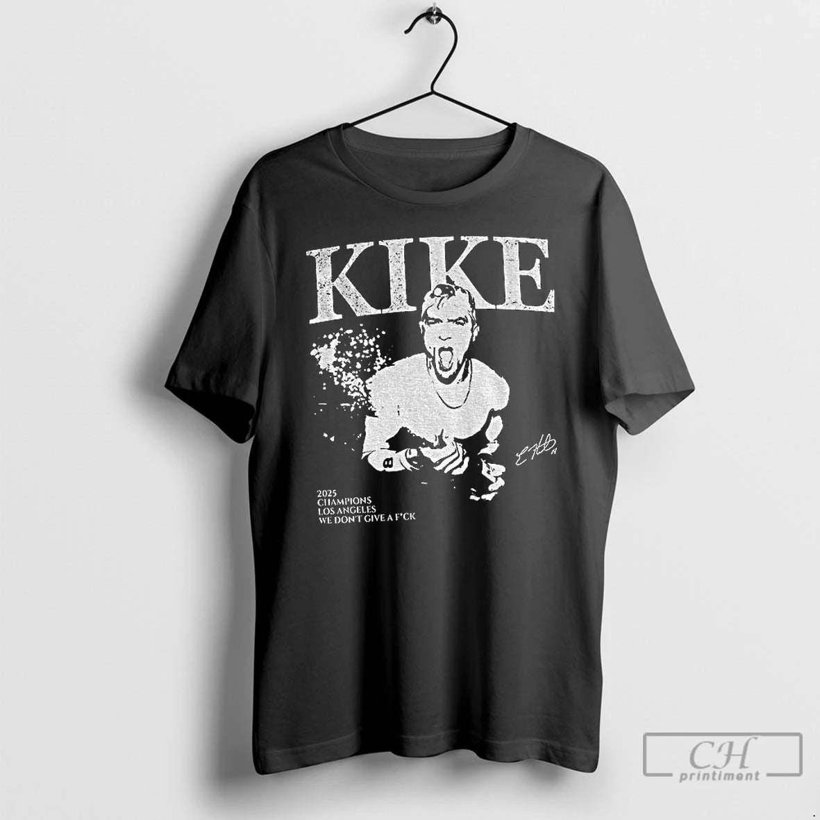 Premium Kike Funny Meme Los Angeles Baseball Signature We Dont Give A Fuck Vintage T-Shirts, Hoodie, Sweatshirt