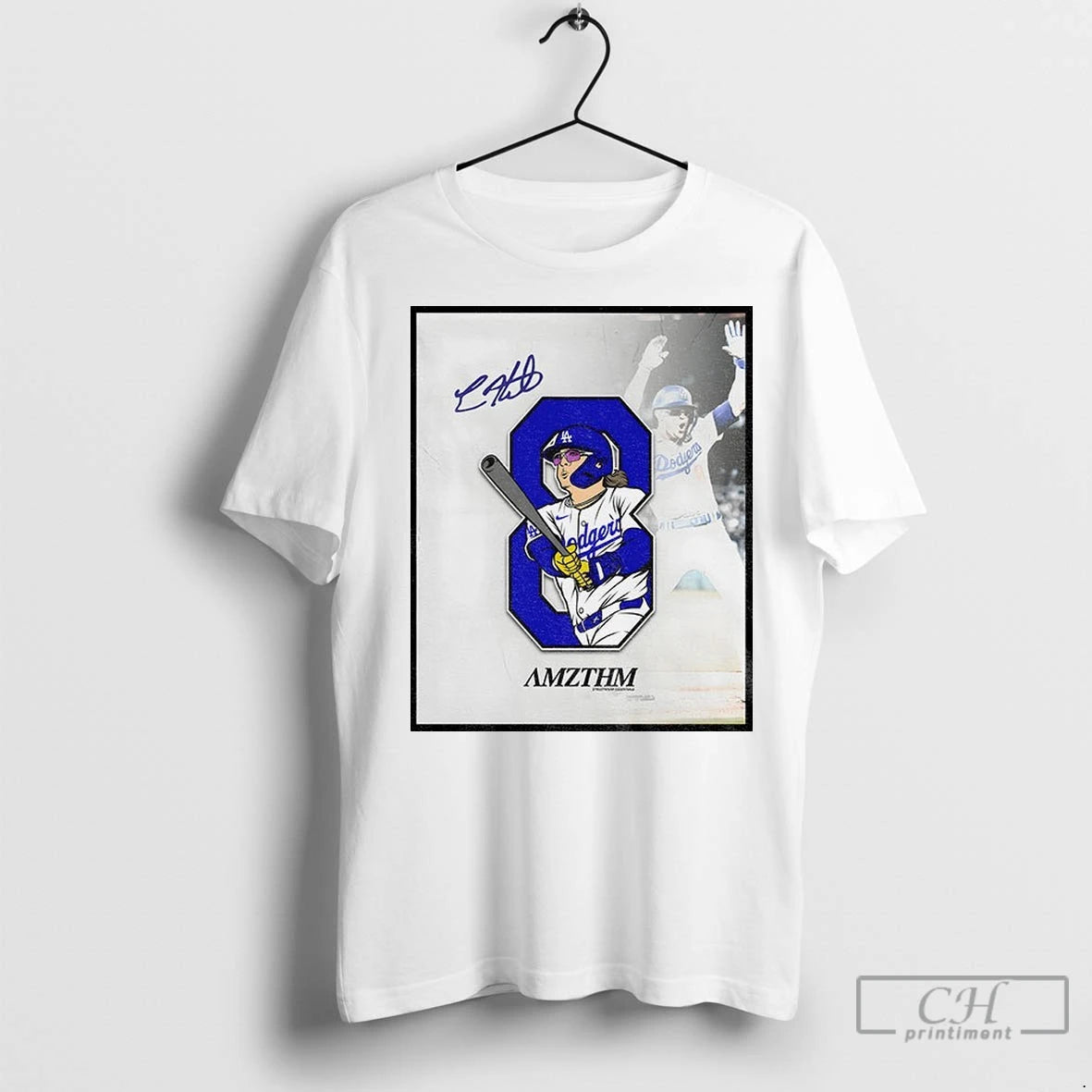 Premium Kike Hernandez 8 Amzthm Los Angeles Dodgers Mlb Baseball Players 2025 Signature T-Shirts, Hoodie, Sweatshirt