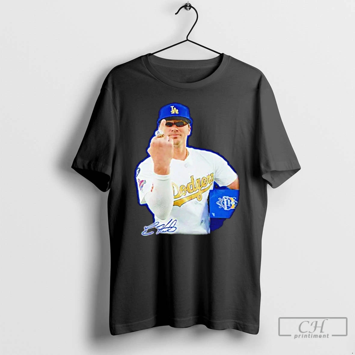 Premium Kike Hernandez Los Angeles Dodgers Middle Finger T Shirts Hoodie, Sweatshirt | InkNestWear.com
