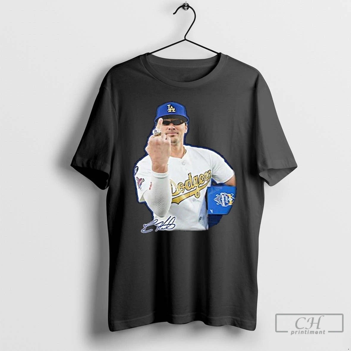 Premium Kike Hernandez Middle Finger Long Sleve T Shirts Hoodie, Sweatshirt | InkNestWear.com