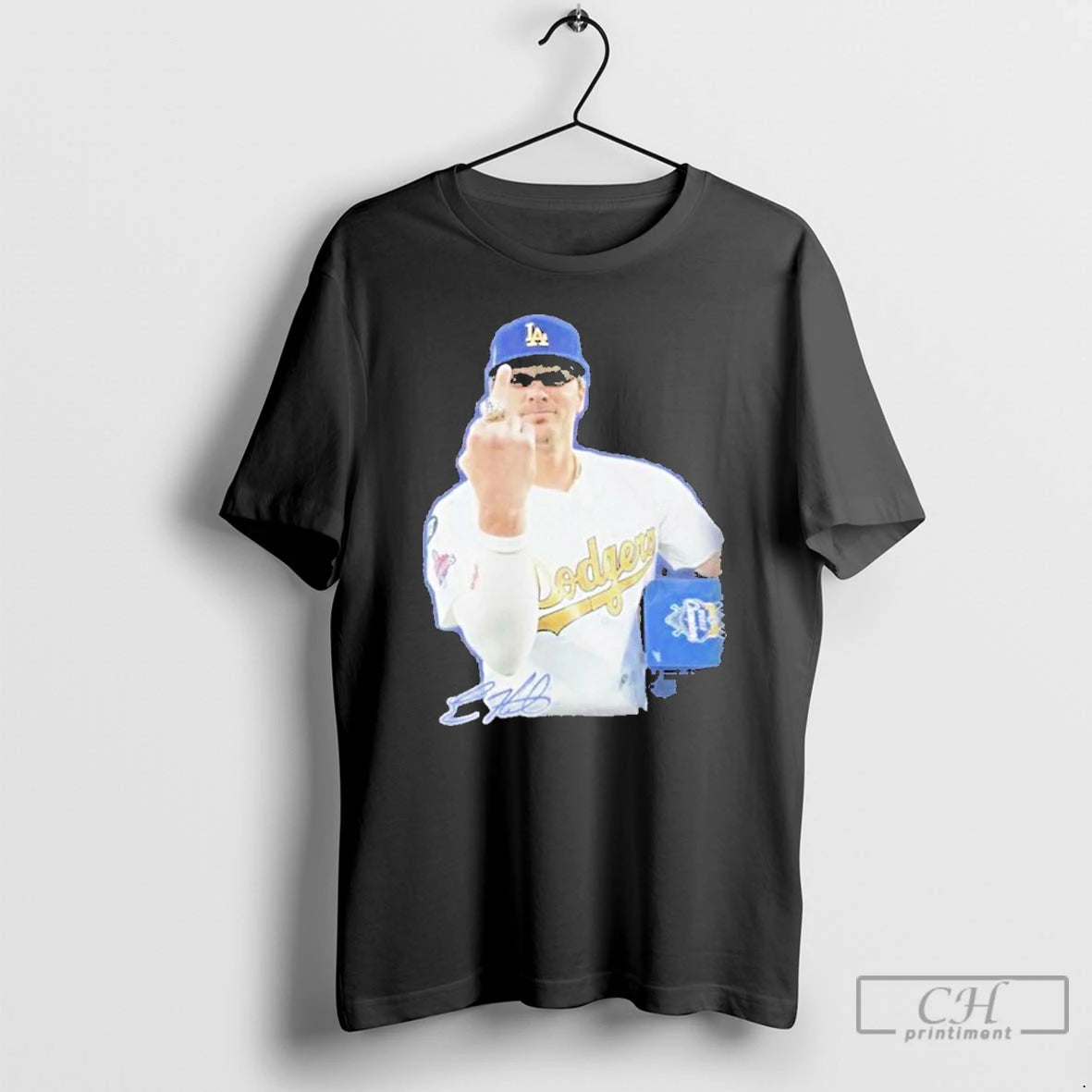 Premium Kike Hernandez Middle Finger T Shirts Hoodie, Sweatshirt | InkNestWear.com