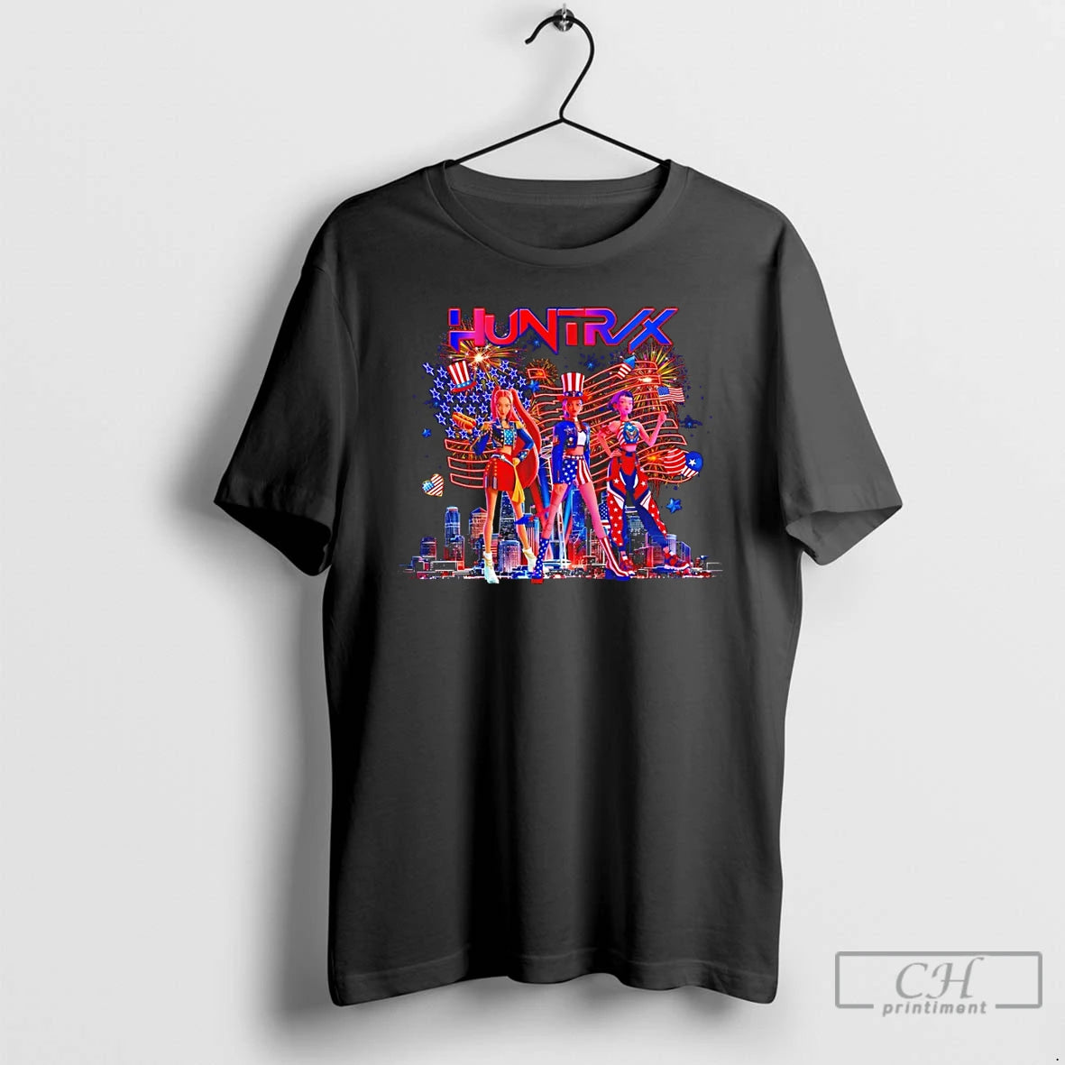 Premium Kpop Demon Hunters Huntrix Preppy 4th Of July Independence Day