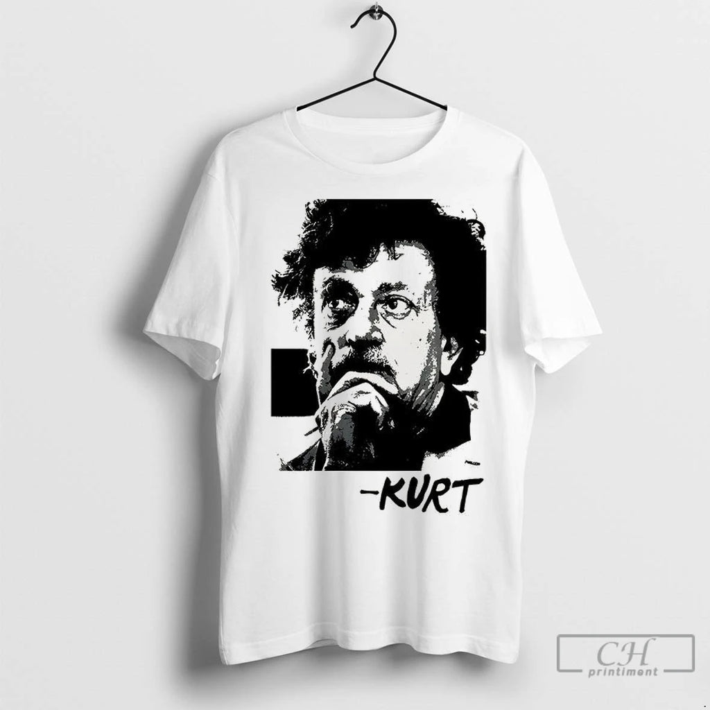 Premium Kurt Vonnegut Portrait Tribute Retro T-Shirts, Hoodie, Sweatshirt | InkNestWear.com