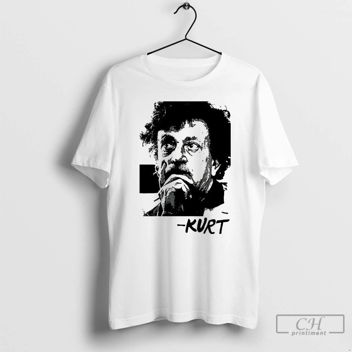 Premium Kurt Vonnegut Portrait Tribute Retro T Shirts Hoodie, Sweatshirt | InkNestWear.com
