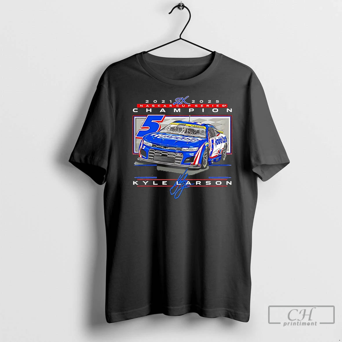 Premium Kyle Larson 2 Time Nascar Cup Series Champions 2025 T-Shirts, Hoodie, Sweatshirt | InkNestWear.com