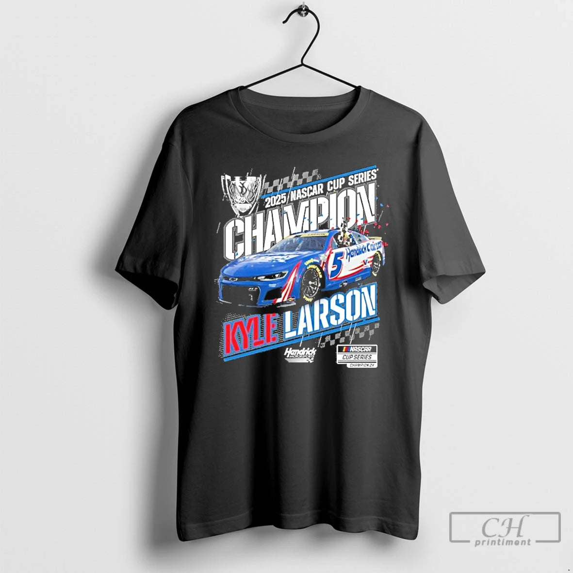 Premium Kyle Larson 2025 Nascar Cup Series Champion T Shirts Hoodie, Sweatshirt | InkNestWear.com