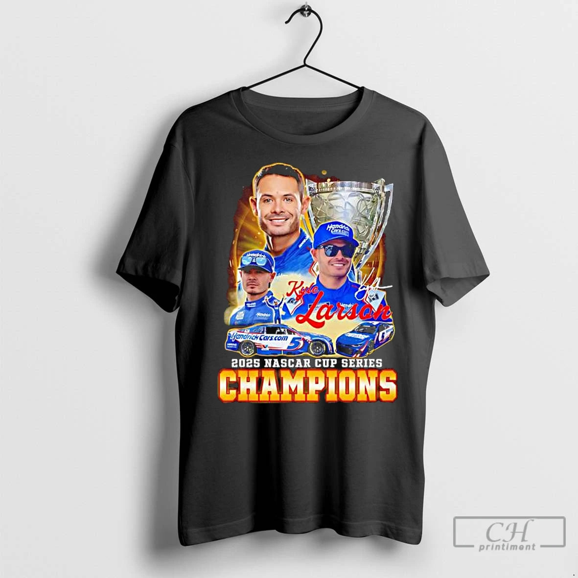 Premium Kyle Larson 2025 Nascar Cup Series Champions Signature T-Shirts, Hoodie, Sweatshirt | InkNestWear.com