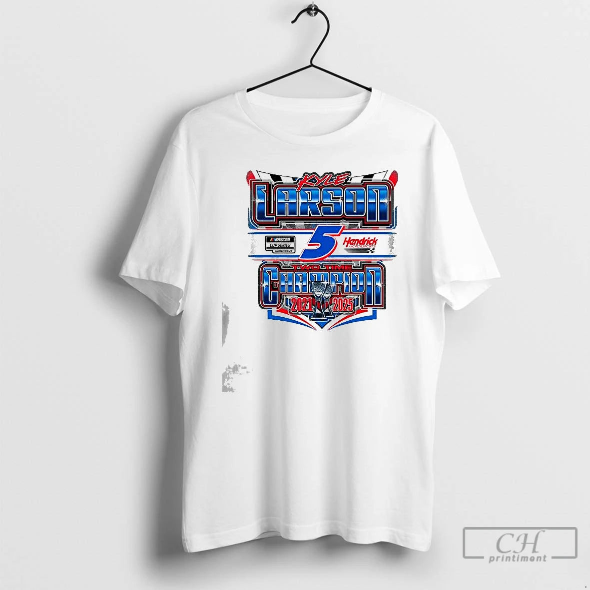 Premium Kyle Larson 5 2025 Nascar Two Time Champion Exclusive T Shirts Hoodie, Sweatshirt | InkNestWear.com