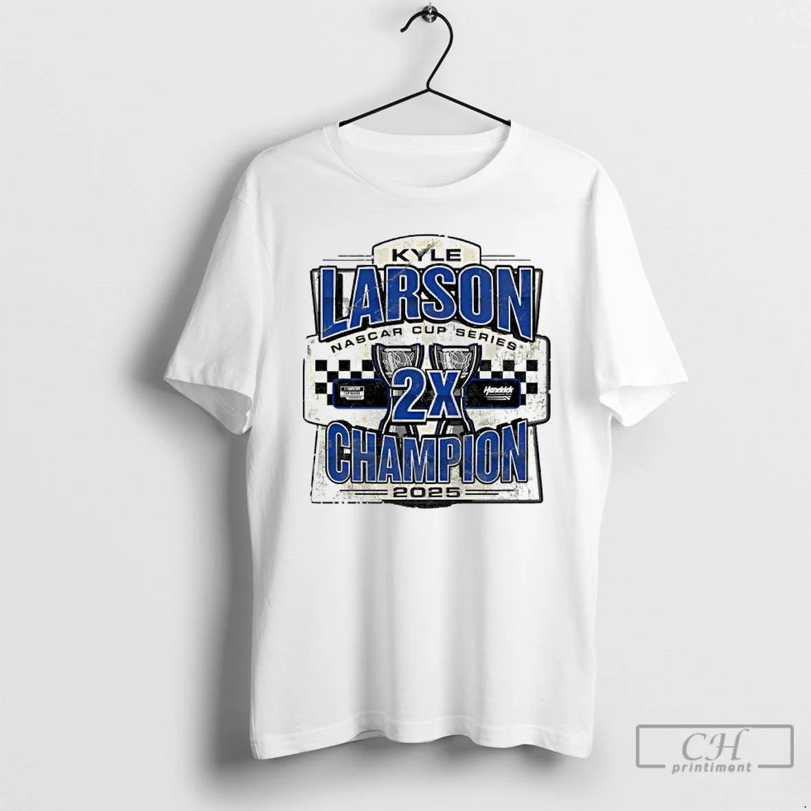 Premium Kyle Larson Hendrick Motorsports Team Collection Two Time Nascar Cup Series Champion Vintage Car T-Shirts,...