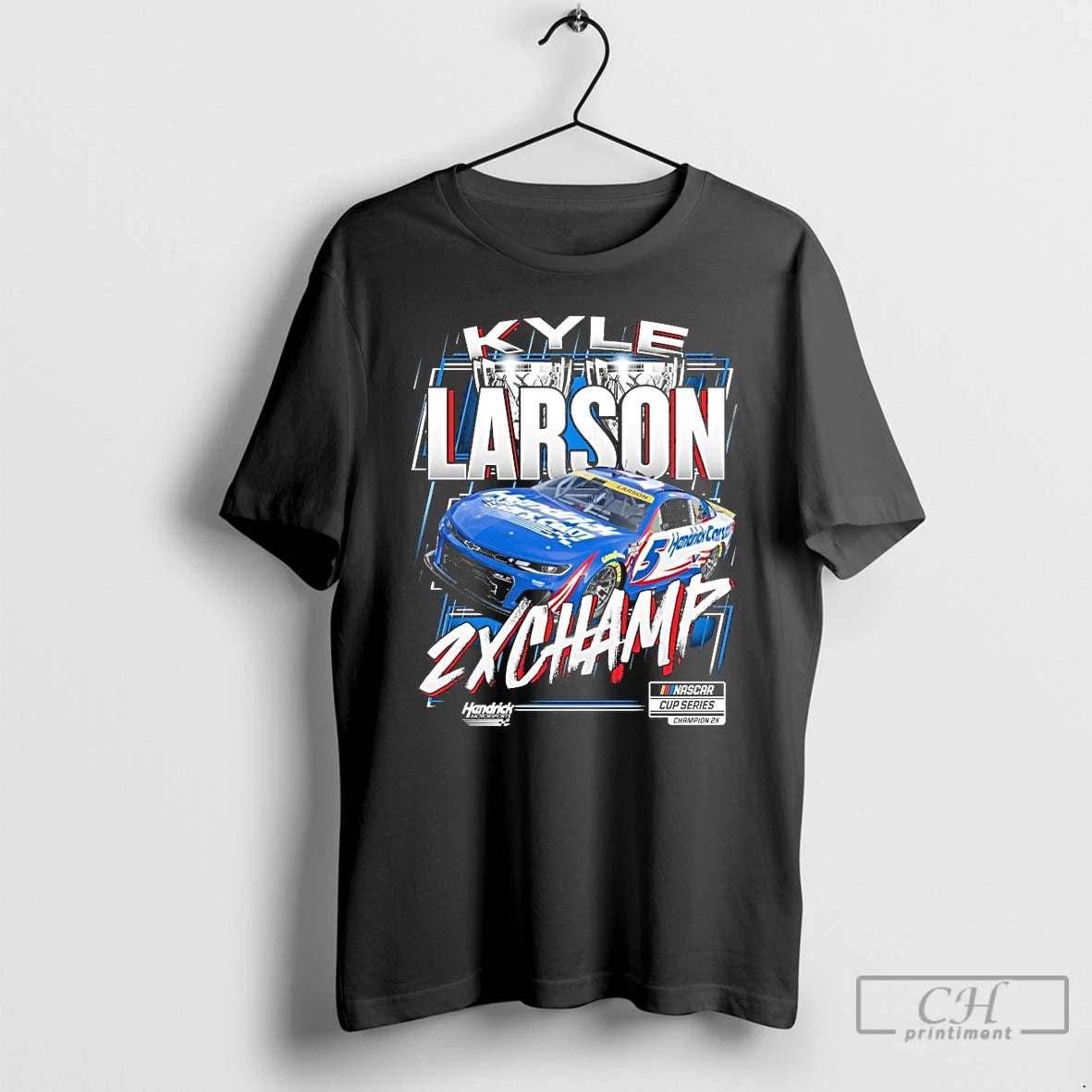 Premium Kyle Larson Two Time Nascar Cup Series Champion Trophy T Shirts Hoodie, Sweatshirt | InkNestWear.com