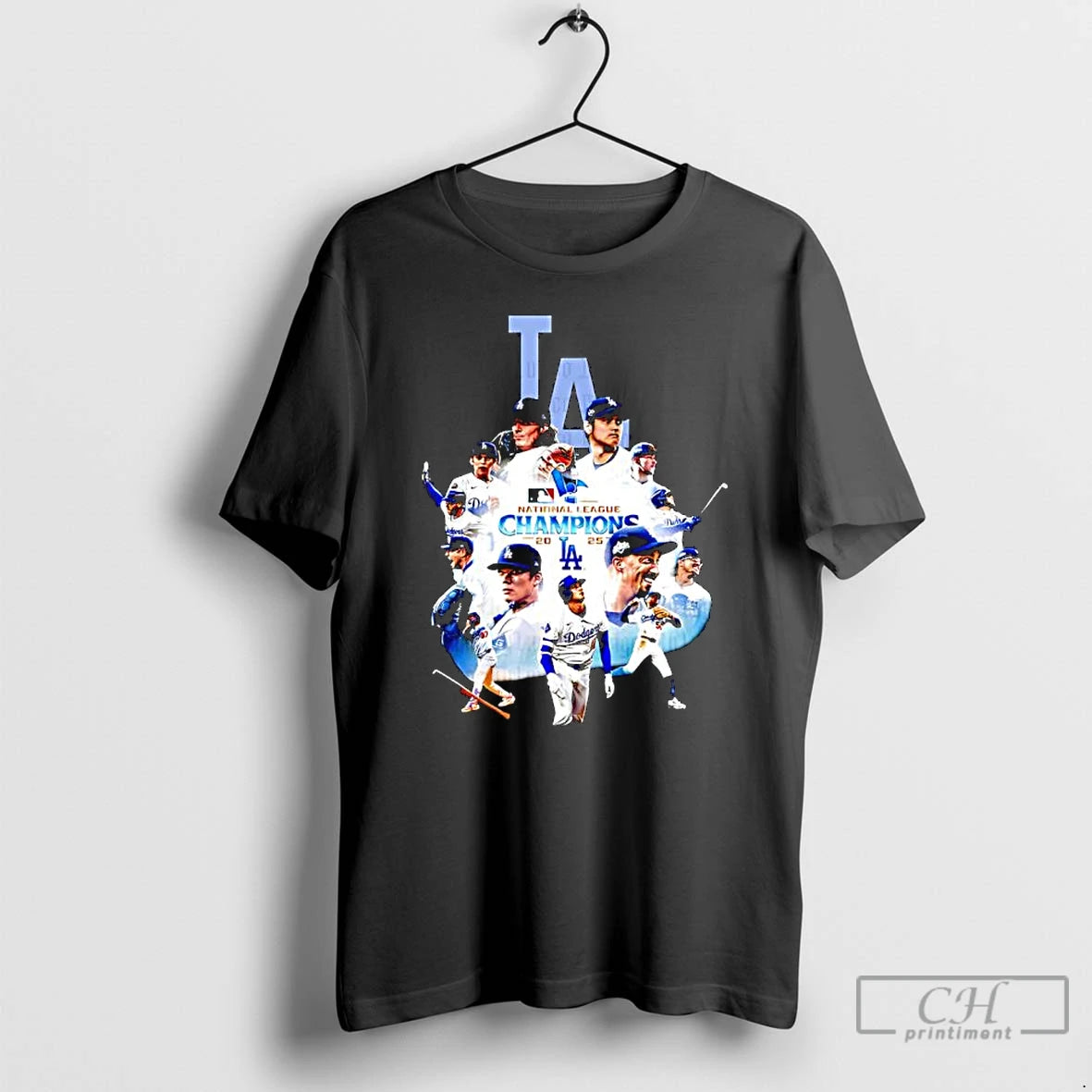 Premium La Dodgers 2025 National League Champions All Players Graphic T Shirts Hoodie, Sweatshirt | InkNestWear.com