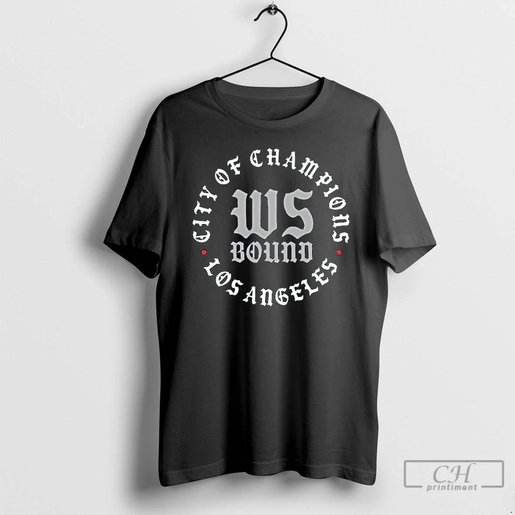 Premium La Dodgers World Series Bound City Of Champions 2025 Long Sleve T Shirts Hoodie, Sweatshirt | InkNestWear.com