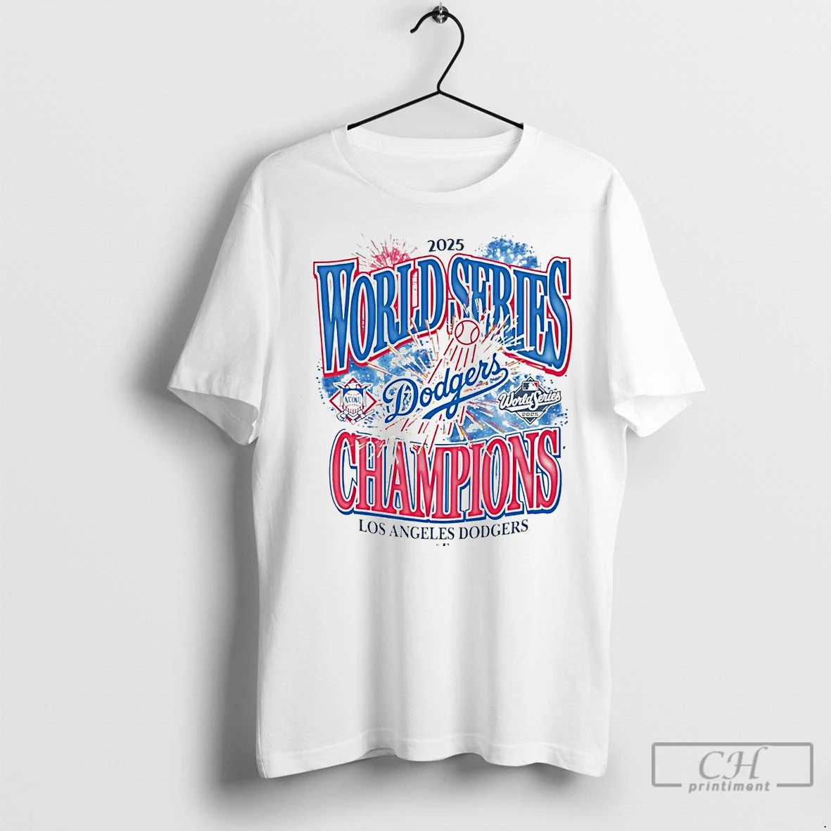 Premium La Dodgers World Series Champions 2025 Firework T-Shirts, Hoodie, Sweatshirt | InkNestWear.com