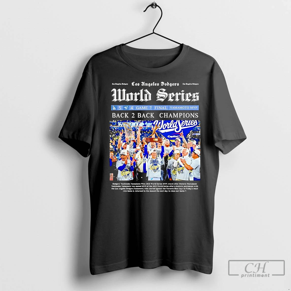 Premium La Dodgers Newspaper 2025 World Series Back To Back Champions T-Shirts, Hoodie, Sweatshirt | InkNestWear.com