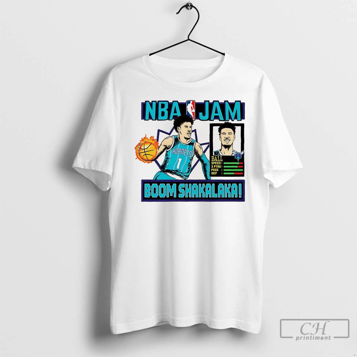 Premium Lamelo Ball Charlotte Hornets Nba Jam Boom Shakalaka T-Shirts, Hoodie, Sweatshirt | InkNestWear.com
