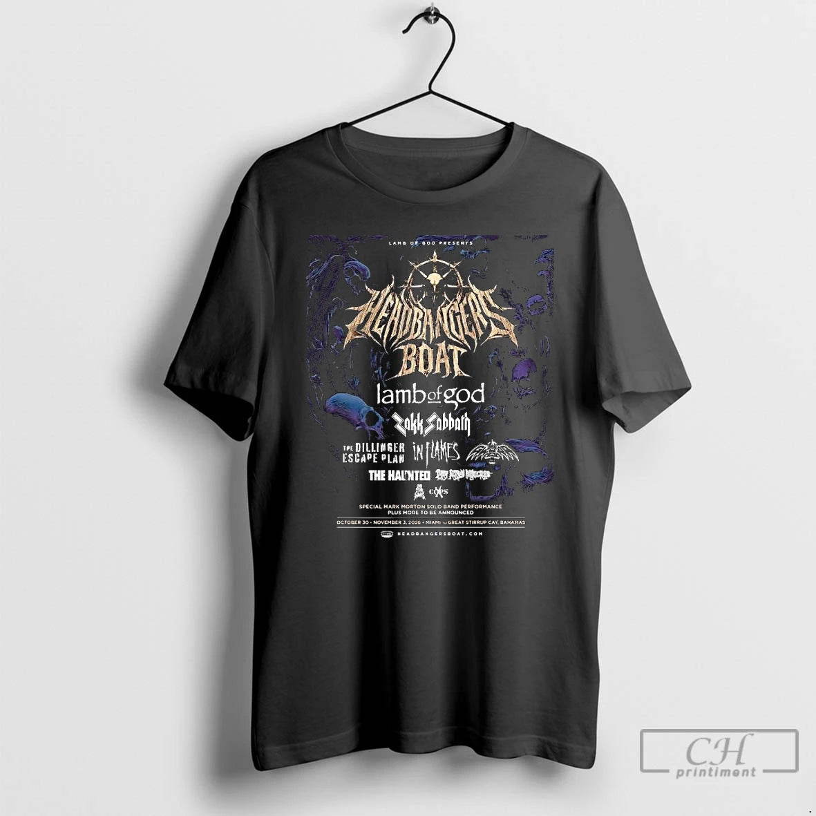 Premium Lamb Of God Reveal 2026 Headbangers Boat Initial Long Sleve T Shirts Hoodie, Sweatshirt | InkNestWear.com