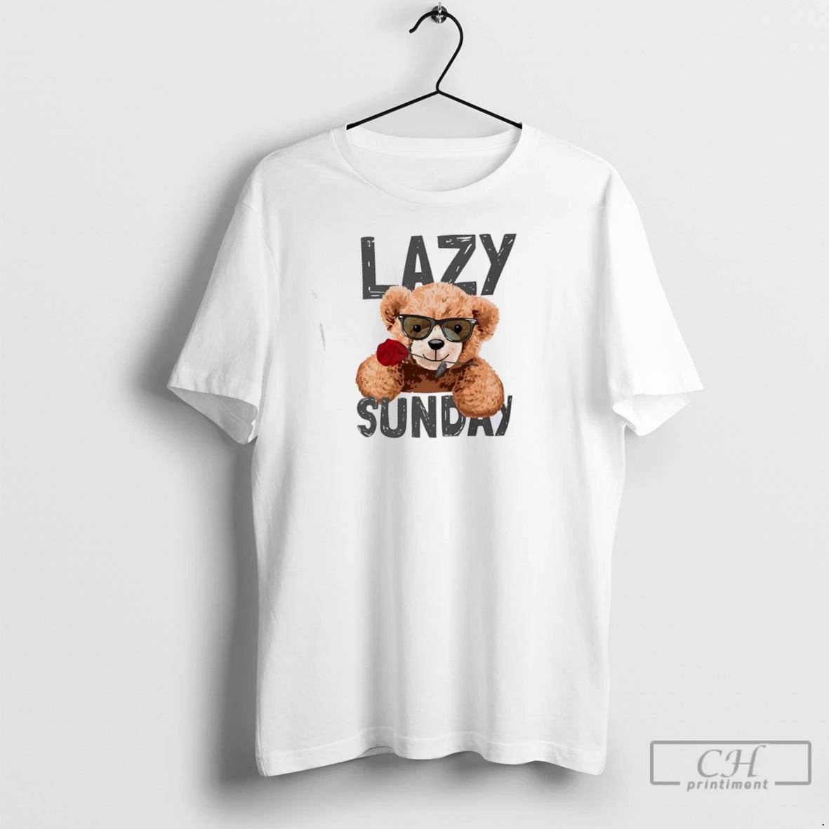Premium Lazy Sunday Teddy Bear Cute Chill Day T-Shirts, Hoodie, Sweatshirt | InkNestWear.com