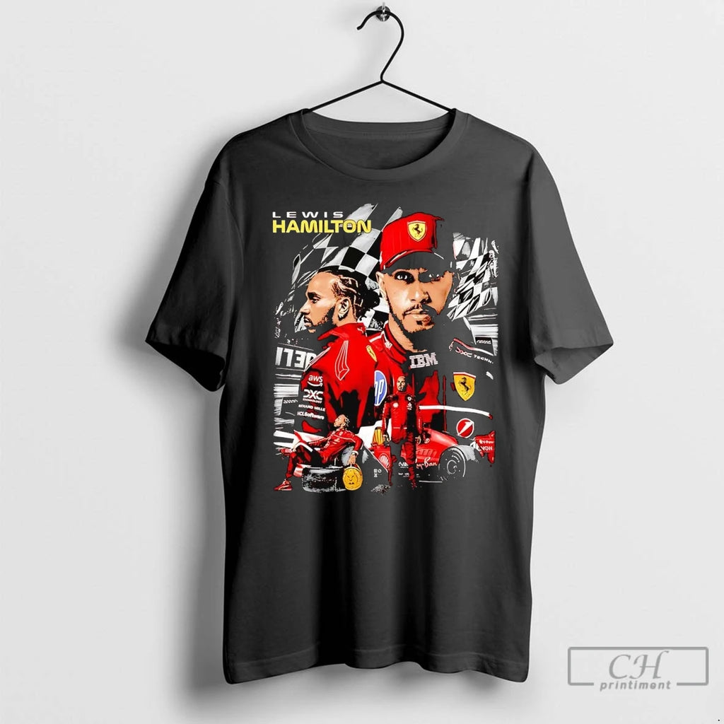 Premium Lewis Hamilton Picture Collage 2 Sided T-Shirts, Hoodie, Sweatshirt | InkNestWear.com