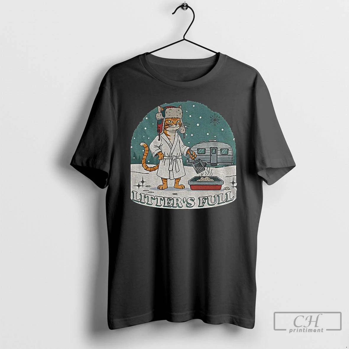 Premium Litters Full Funny Cat Christmas Parody T Shirts Hoodie, Sweatshirt | InkNestWear.com