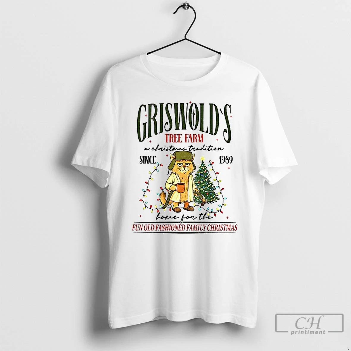 Premium Litters Full Cat Griswolds Tree Farm Christmas Tradition Since 1989 Hme For The Fun T-Shirts, Hoodie, Sweatshirt