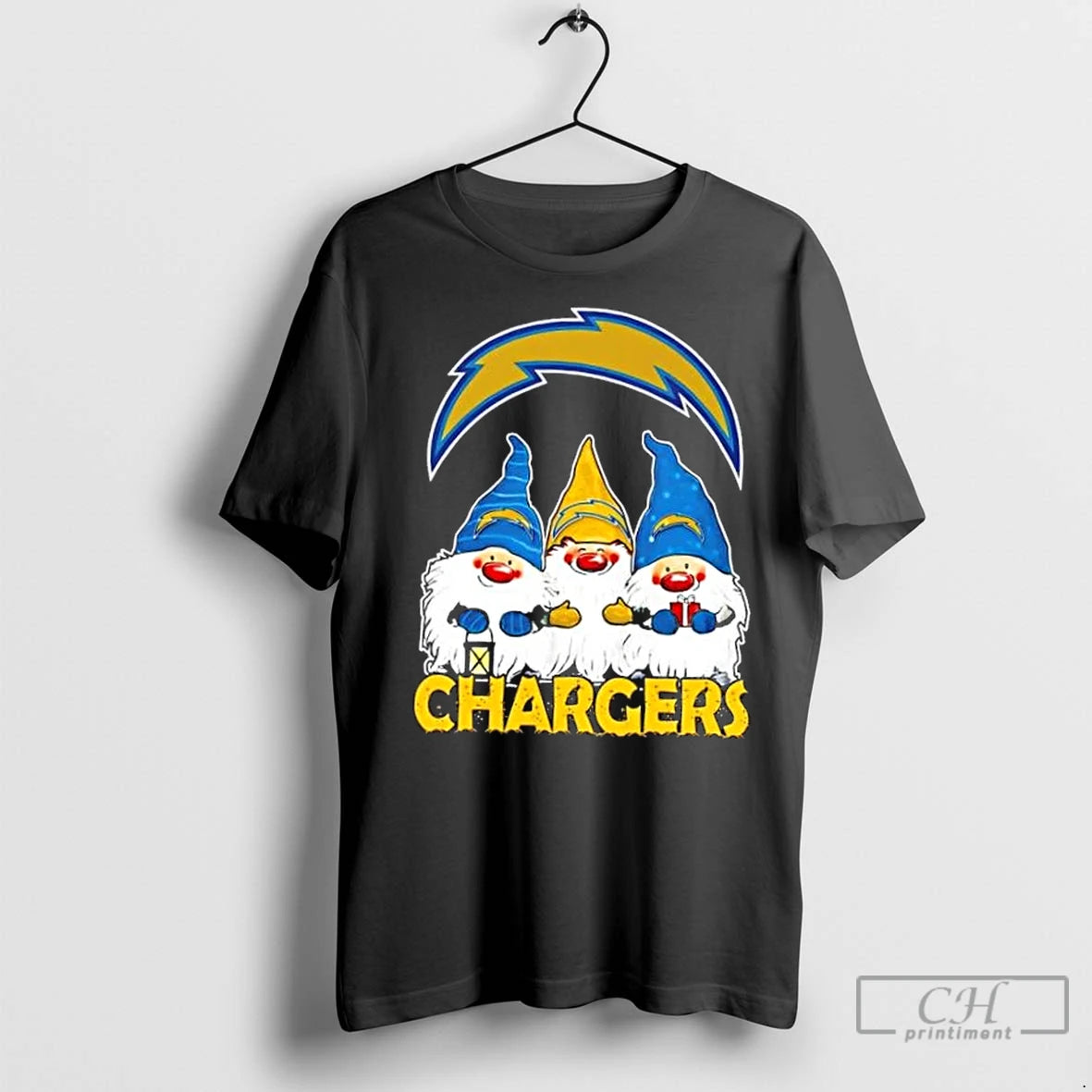 Premium Los Angeles Chargers X Gnomes Xmas Christmas T-Shirts, Hoodie, Sweatshirt | InkNestWear.com