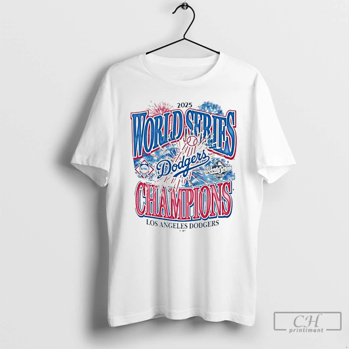 Premium Los Angeles Dodgers 2025 World Series Champions Fireworks T Shirts Hoodie, Sweatshirt | InkNestWear.com