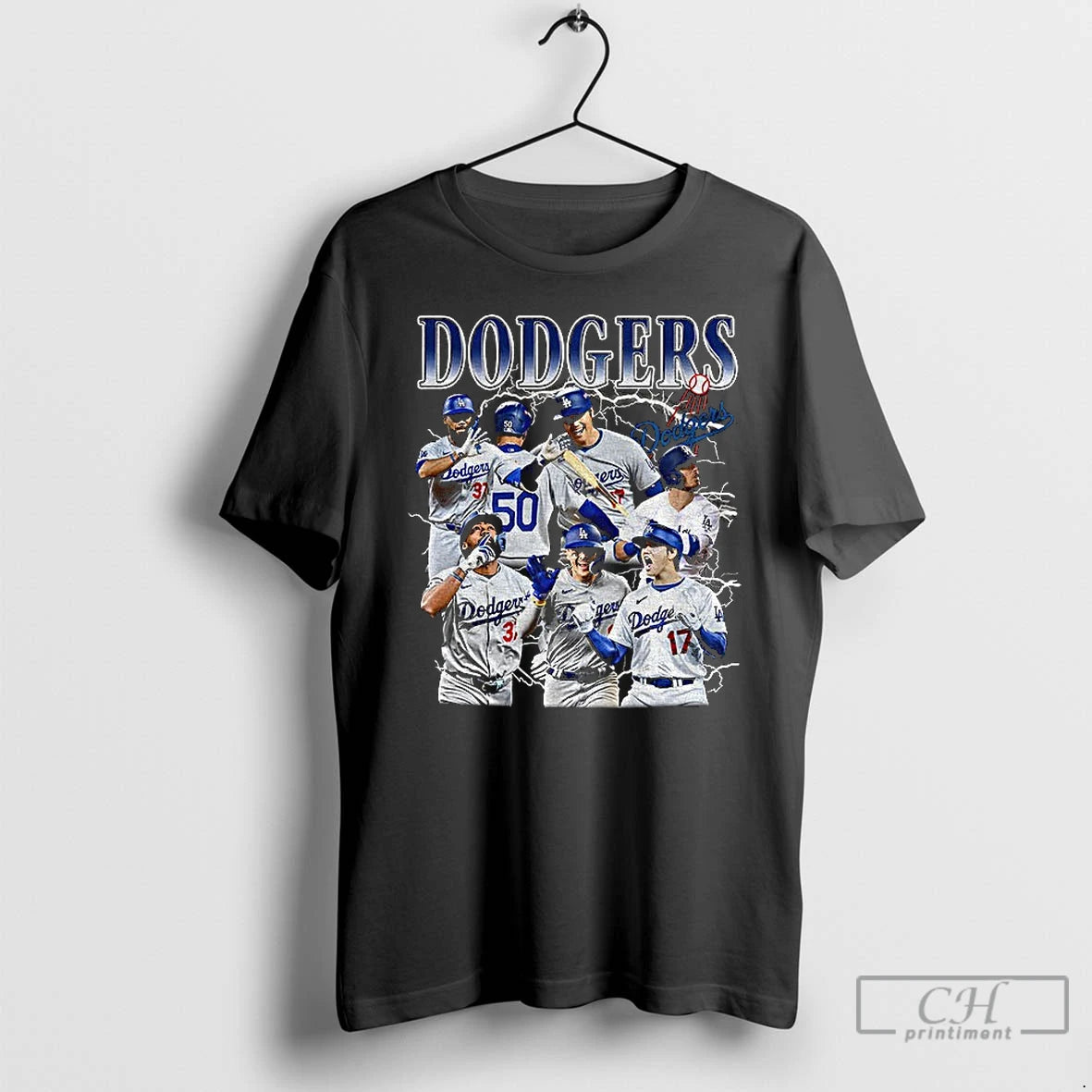 Premium Los Angeles Dodgers All Team 2025 World Series Mlb Champions Storm Graphic T Shirts Hoodie, Sweatshirt