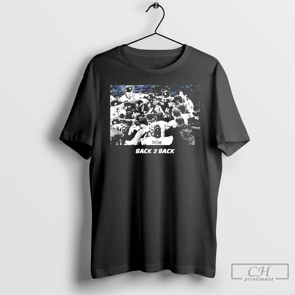 Premium Los Angeles Dodgers Back 2 Back Champs 2025 Photo T Shirts Hoodie, Sweatshirt | InkNestWear.com