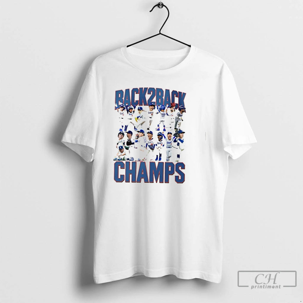 Premium Los Angeles Dodgers Back 2 Back Champs T Shirts Hoodie, Sweatshirt | InkNestWear.com