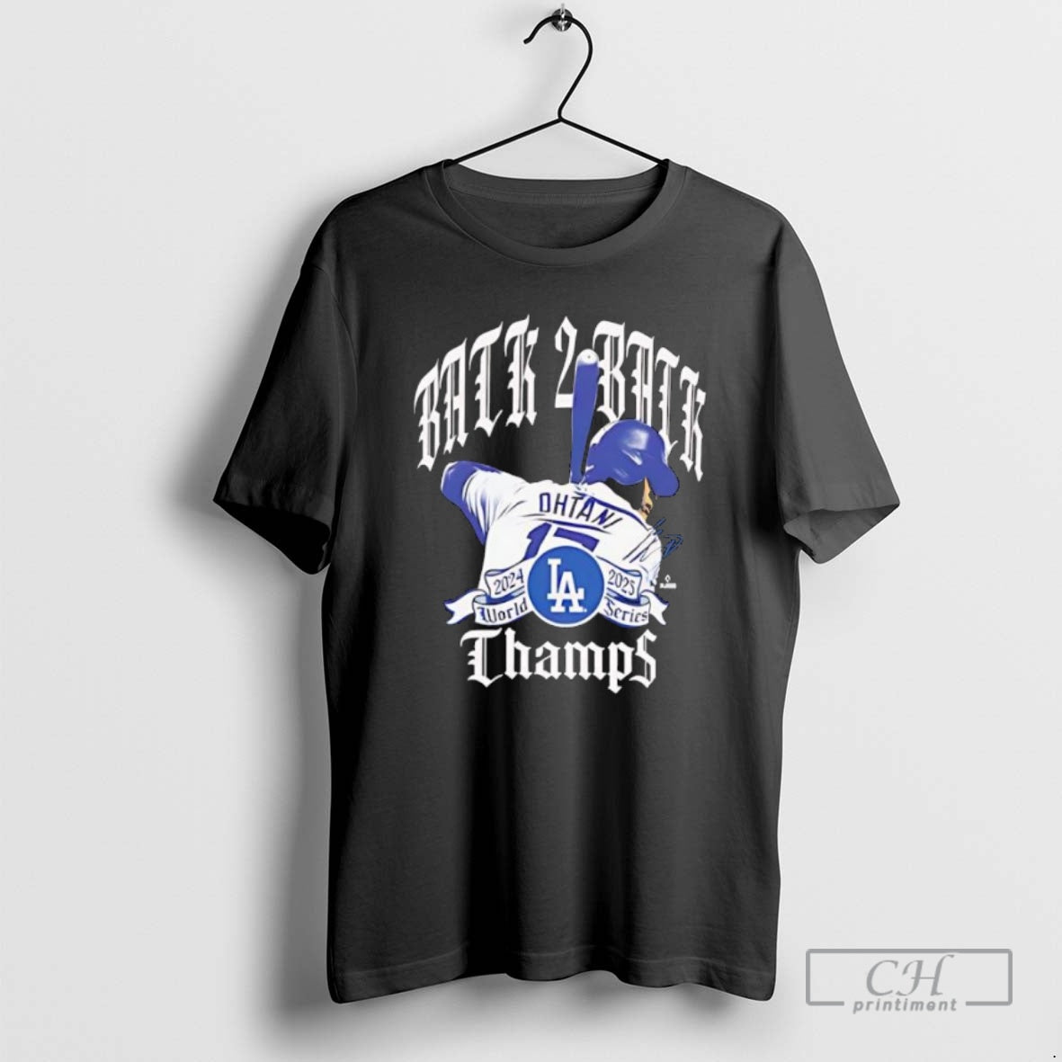 Premium Los Angeles Dodgers Shohei Ohtani New Era Black Back To Back World Series Champions T-Shirts, Hoodie, Sweatshirt
