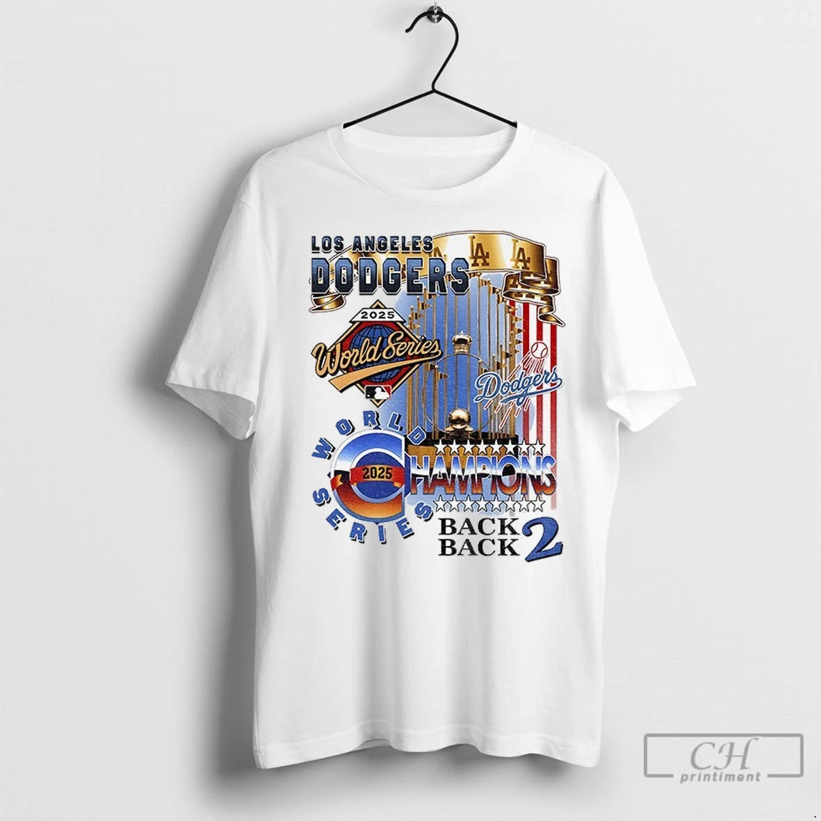 Premium Los Angeles Dodgers Trophy World Series Back 2 Back Champions 2025 T-Shirts, Hoodie, Sweatshirt | InkNestWear.com