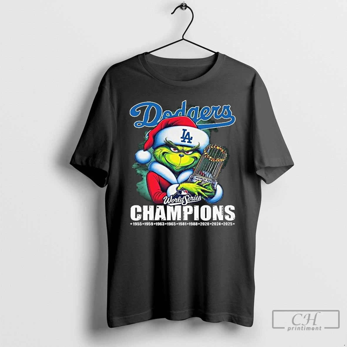 Premium Los Angeles Dodgers X The Grinch World Series Champions 2025 Long Sleve T Shirts Hoodie, Sweatshirt | InkNestWear.com