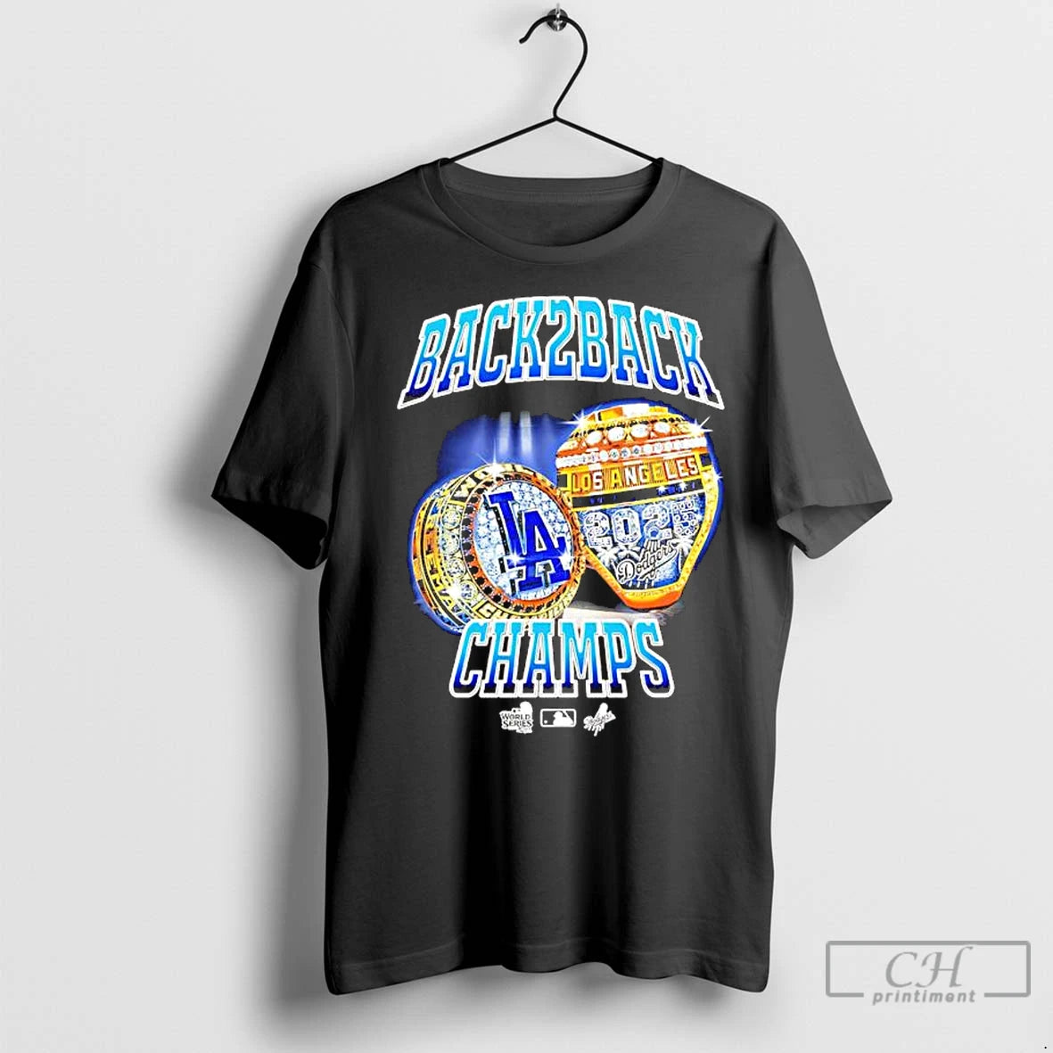 Premium Los Angeles Dodgers Back 2 Back Champs Rings T-Shirts, Hoodie, Sweatshirt | InkNestWear.com