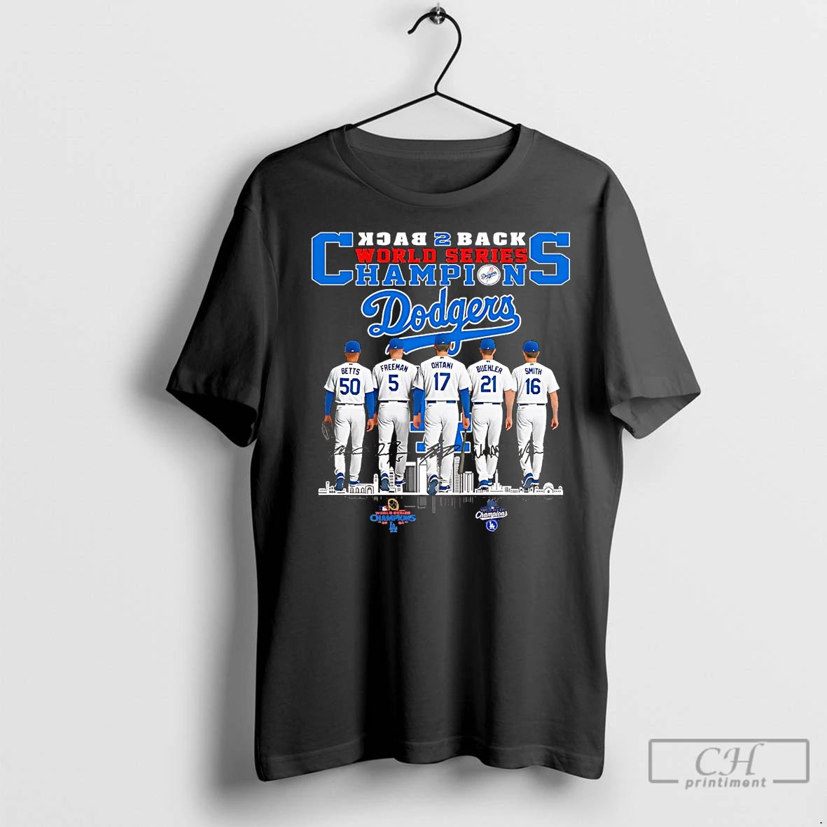 Premium Los Angeles Dodgers Back To Back World Series Champions 2025 Skyline T-Shirts, Hoodie, Sweatshirt | InkNestWear.com