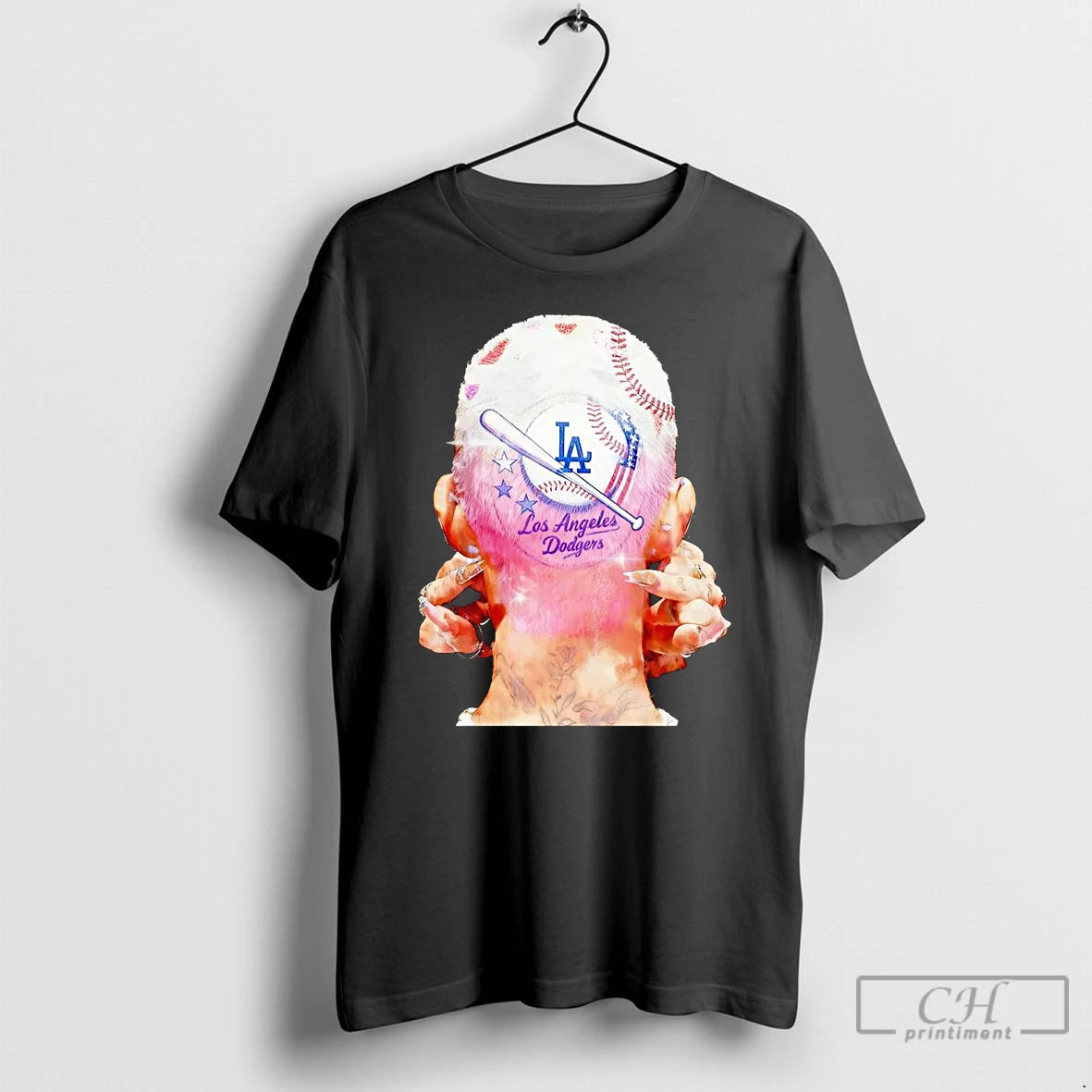Premium Los Angeles Dodgers Hair Style T Shirts Hoodie, Sweatshirt | InkNestWear.com
